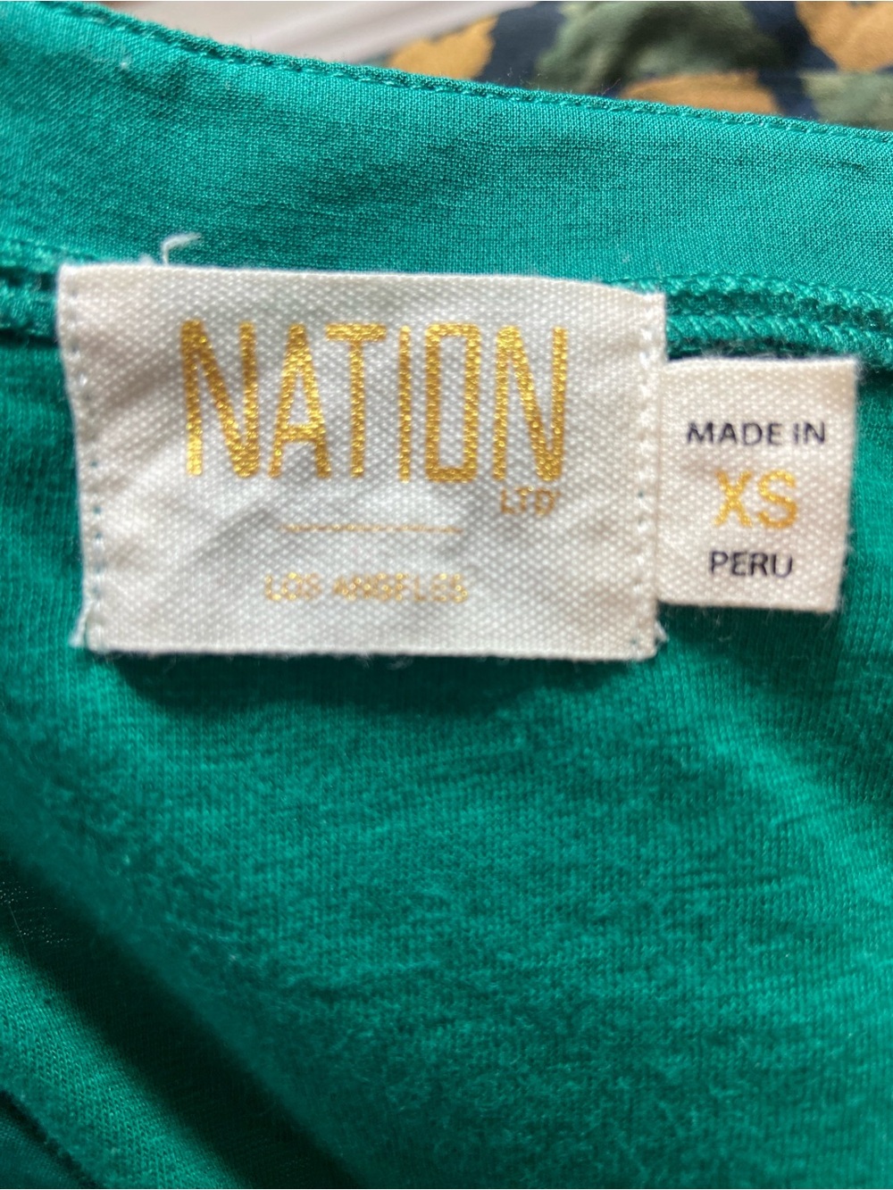 Nation LTD Aria Emerald Green Ruffle V-Neck Midi Dress XSmall XS - Picture 14 of 16